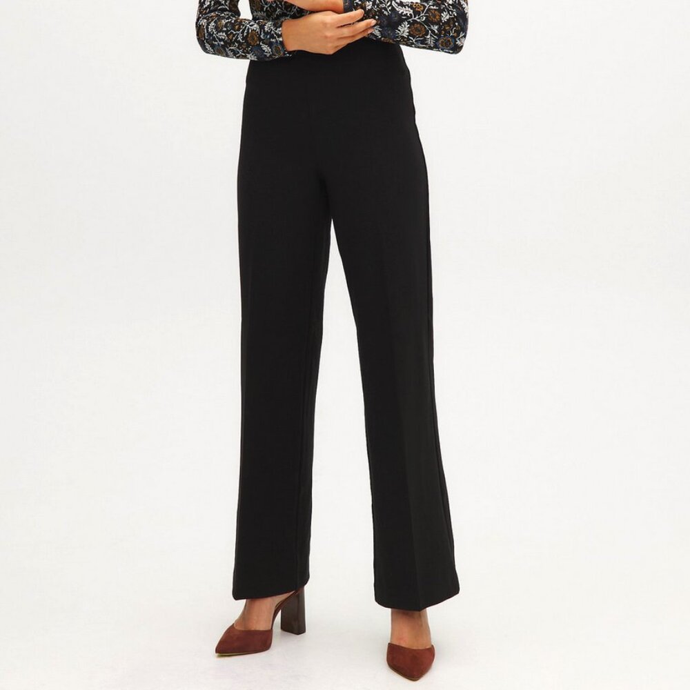 Hilary Radley Black Trouser Dress Pants Size 8 Tummy Control Office